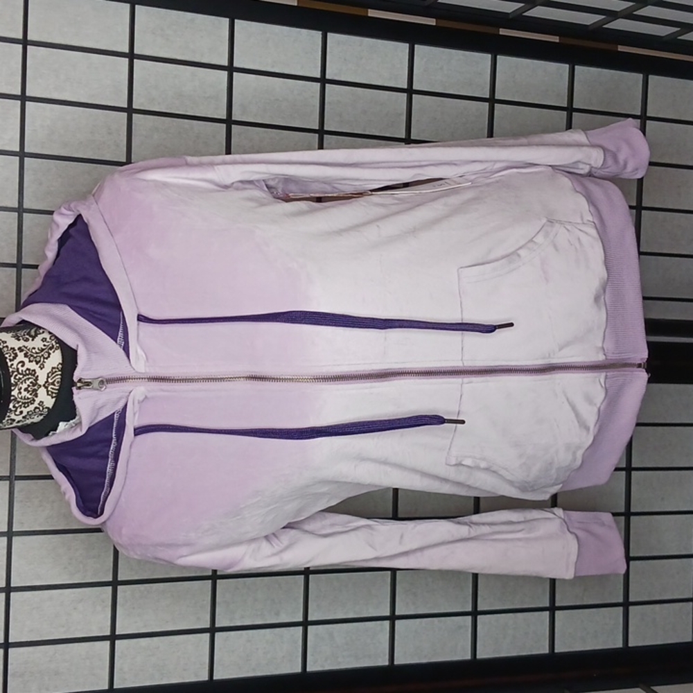 NWT womens velour full zip hoodie